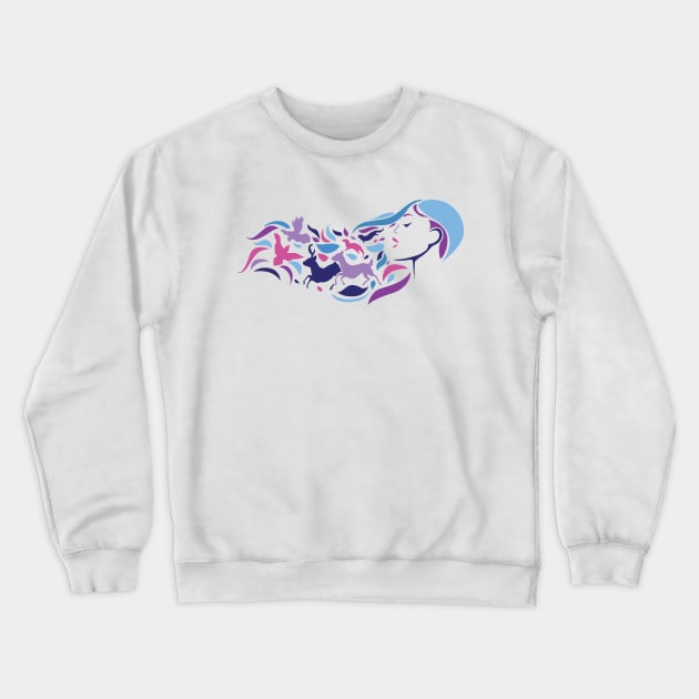 Colors of the Wind Crewneck Sweatshirt by SurefootDesigns